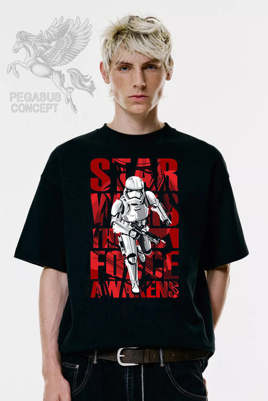 Μπλούζα μακό Premium ποιότητας σε χρώμα μαύρο με τύπωμα Star Wars - Storm Trooper