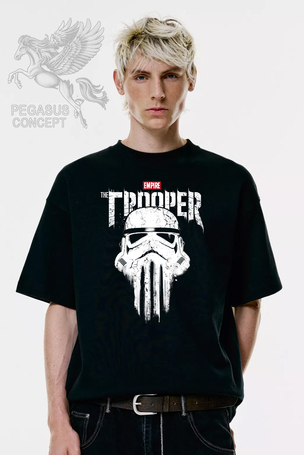 Μπλούζα μακό Premium ποιότητας σε χρώμα μαύρο με τύπωμα Star Wars Storm Trooper