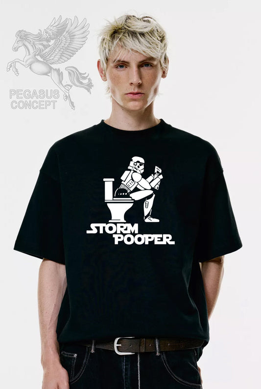 Μπλούζα μακό Premium ποιότητας σε χρώμα μαύρο με τύπωμα Star Wars Storm Trooper