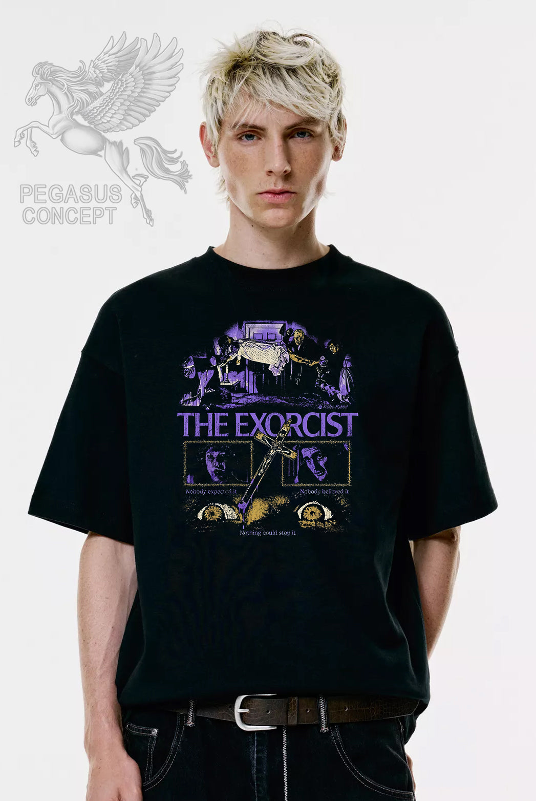 Μπλούζα μακό Premium ποιότητας σε χρώμα μαύρο με τύπωμα The Exorcist