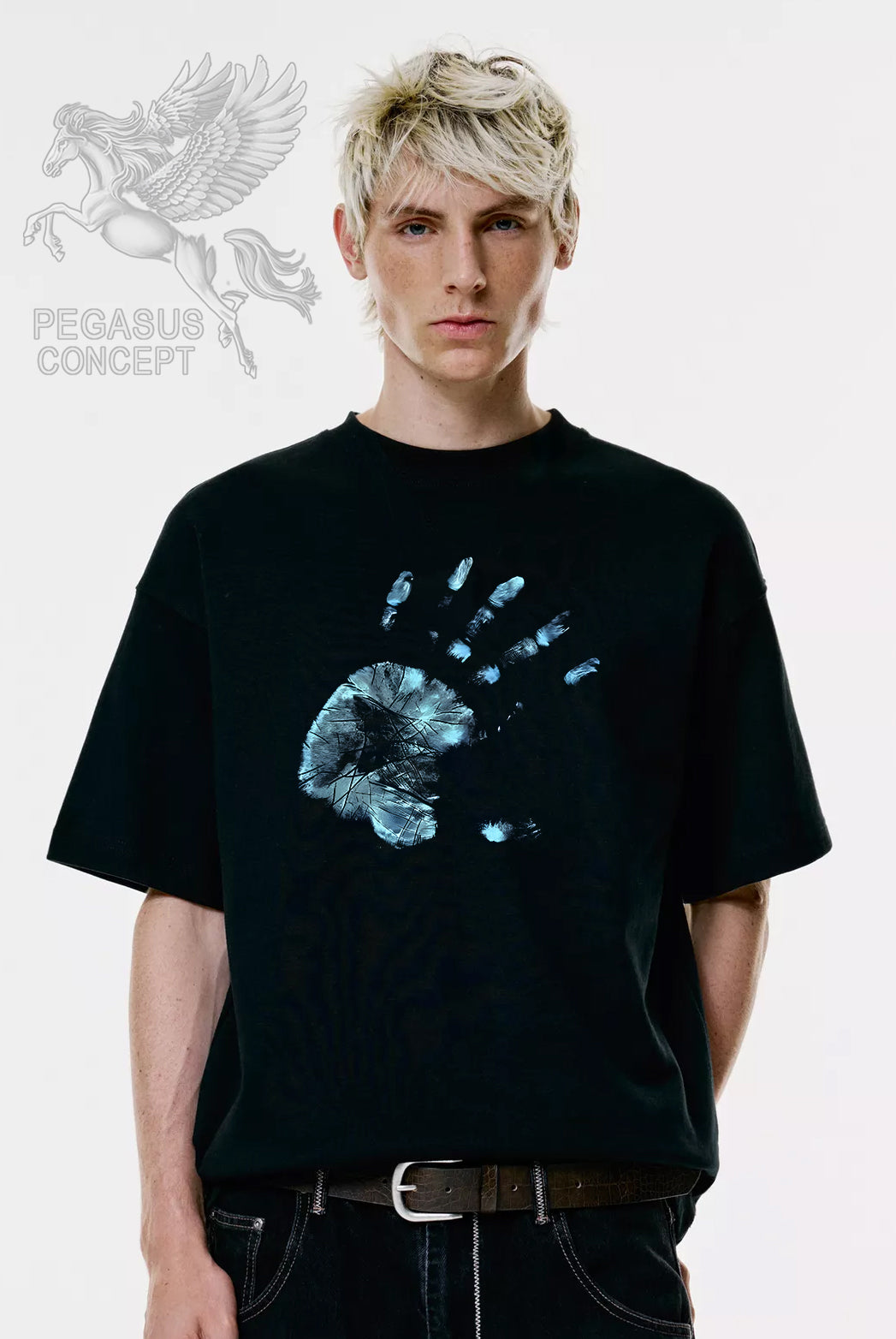 Μπλούζα μακό Premium ποιότητας σε χρώμα μαύρο με τύπωμα Fringe