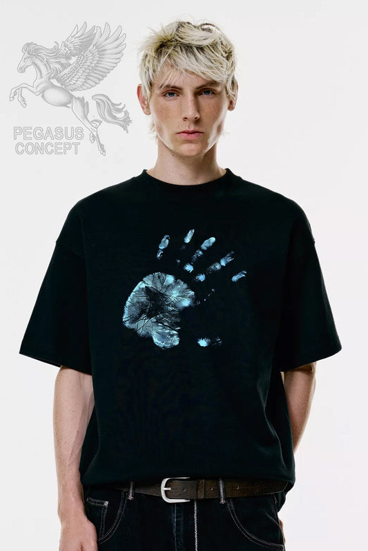 Μπλούζα μακό Premium ποιότητας σε χρώμα μαύρο με τύπωμα Fringe