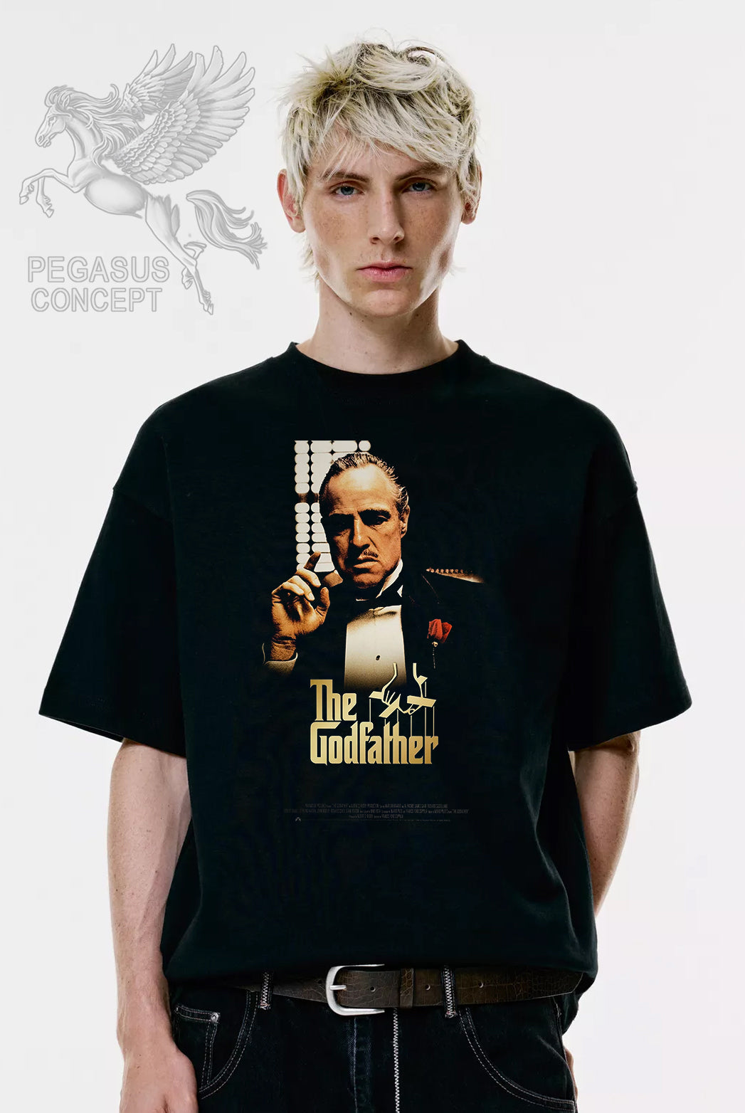 Μπλούζα μακό Premium ποιότητας σε χρώμα μαύρο με τύπωμα The Godfather