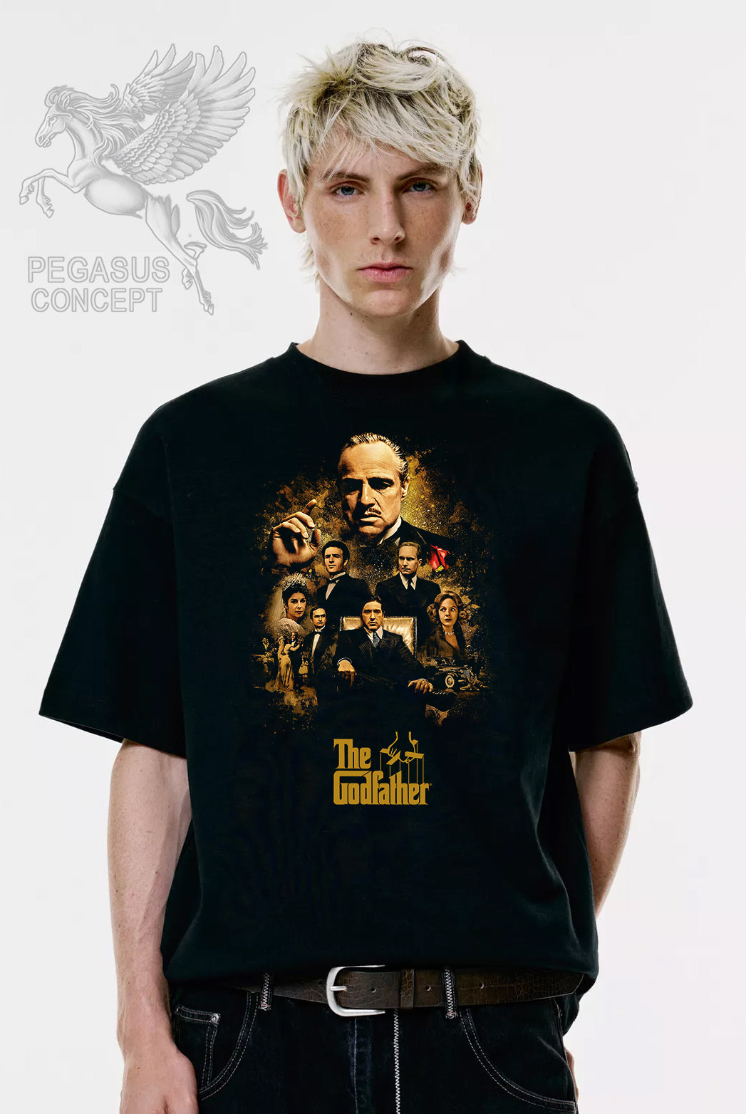 Μπλούζα μακό Premium ποιότητας σε χρώμα μαύρο με τύπωμα The Godfather