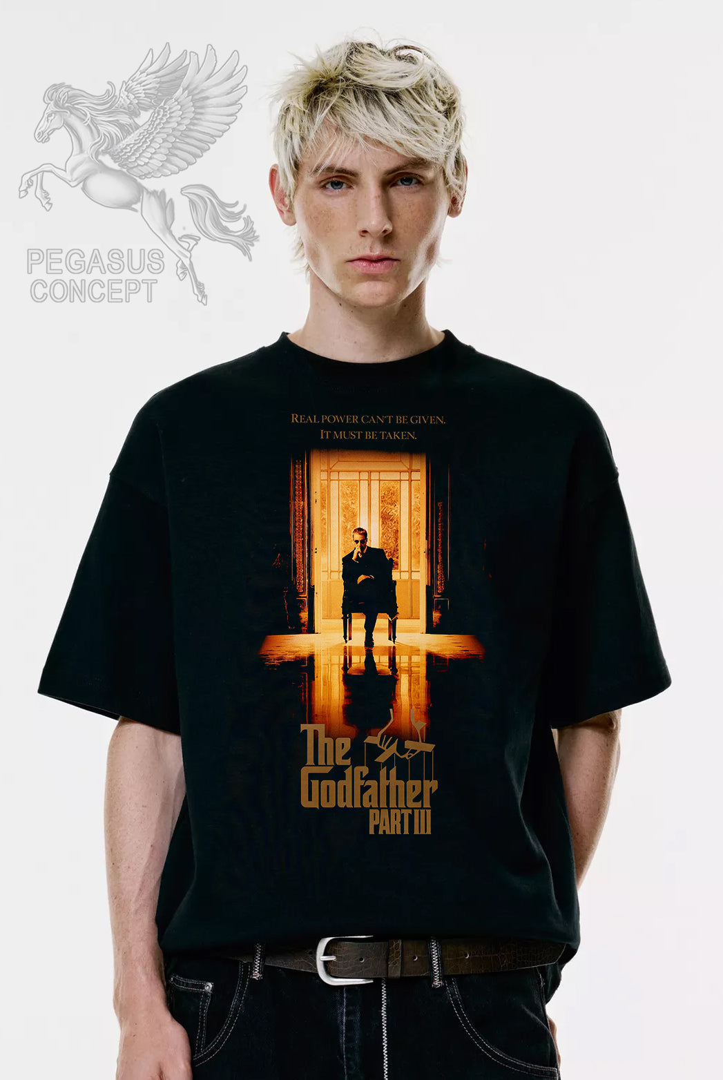 Μπλούζα μακό Premium ποιότητας σε χρώμα μαύρο με τύπωμα The Godfather