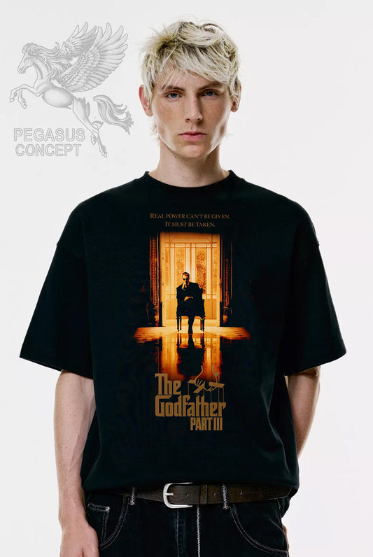 Μπλούζα μακό Premium ποιότητας σε χρώμα μαύρο με τύπωμα The Godfather