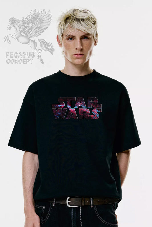 Μπλούζα μακό Premium ποιότητας σε χρώμα μαύρο με τύπωμα Star Wars