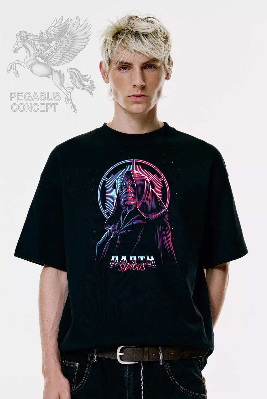 Μπλούζα μακό Premium ποιότητας σε χρώμα μαύρο με τύπωμα Star Wars Sarth Sidius