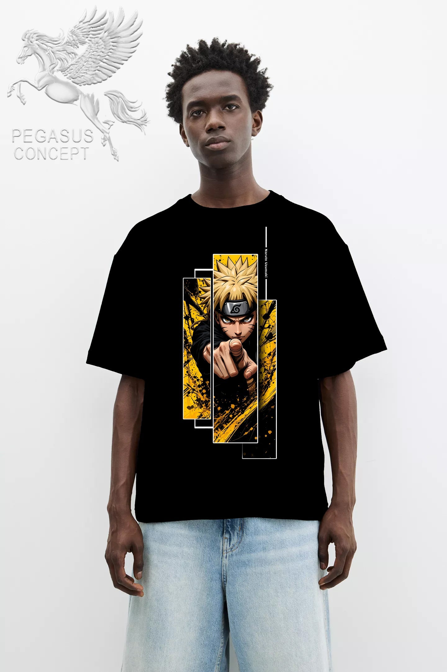 Μπλούζα μακό Premium ποιότητας σε χρώμα μαύρο με τύπωμα One Piece