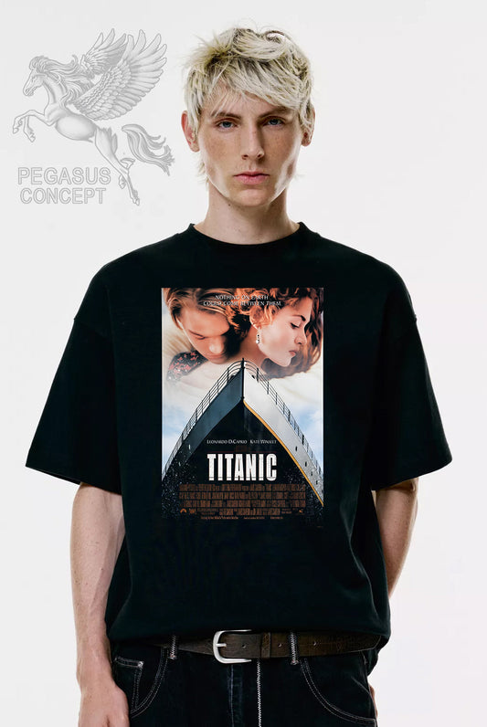 Μπλούζα μακό Premium ποιότητας σε χρώμα μαύρο με τύπωμα The Titanic
