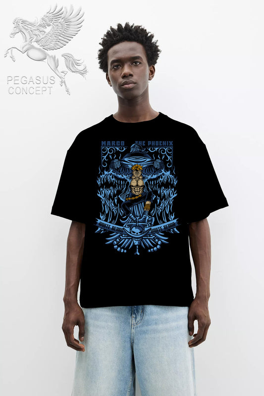 Μπλούζα μακό Premium ποιότητας σε χρώμα μαύρο με τύπωμα One Piece