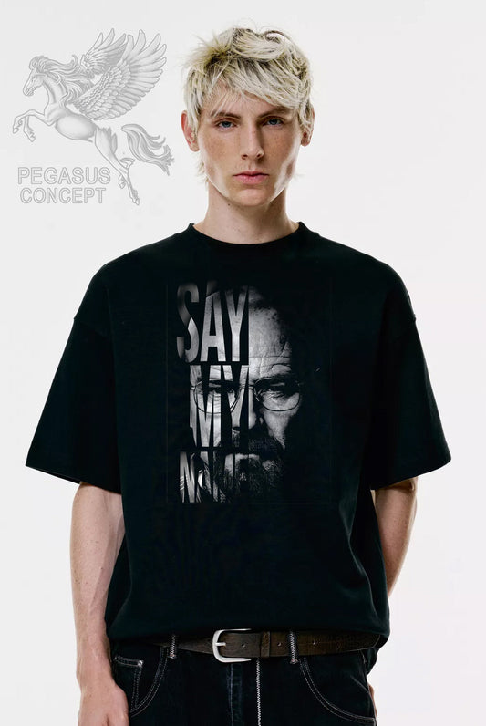 Μπλούζα μακό Premium ποιότητας σε χρώμα μαύρο με τύπωμα Breaking Bad