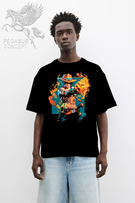 Μπλούζα μακό Premium ποιότητας σε χρώμα μαύρο με τύπωμα One Piece - Zoro