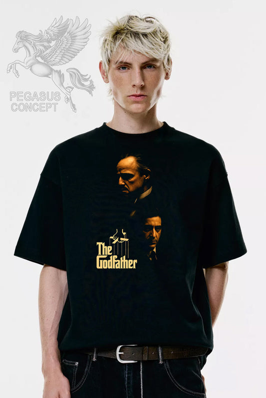 Μπλούζα μακό Premium ποιότητας σε χρώμα μαύρο με τύπωμα The Godfather