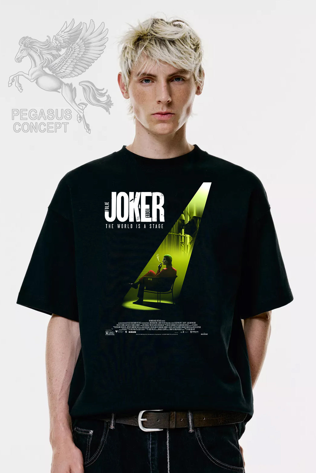 Μπλούζα μακό Premium ποιότητας σε χρώμα μαύρο με τύπωμα Joker