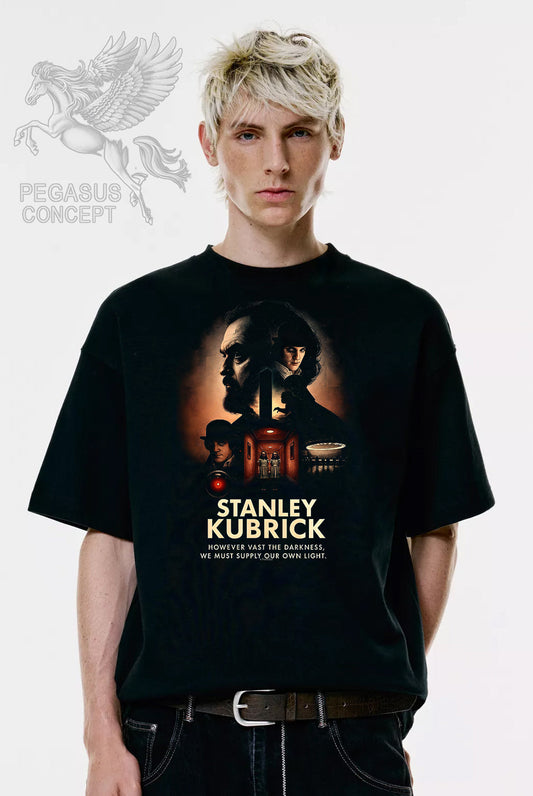 Μπλούζα μακό Premium ποιότητας σε χρώμα μαύρο με τύπωμα Stanley Kubriq