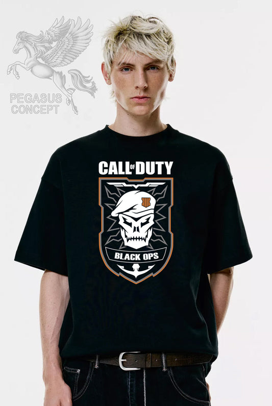 Μπλούζα μακό Premium ποιότητας σε χρώμα μαύρο με τύπωμα Call of Duty