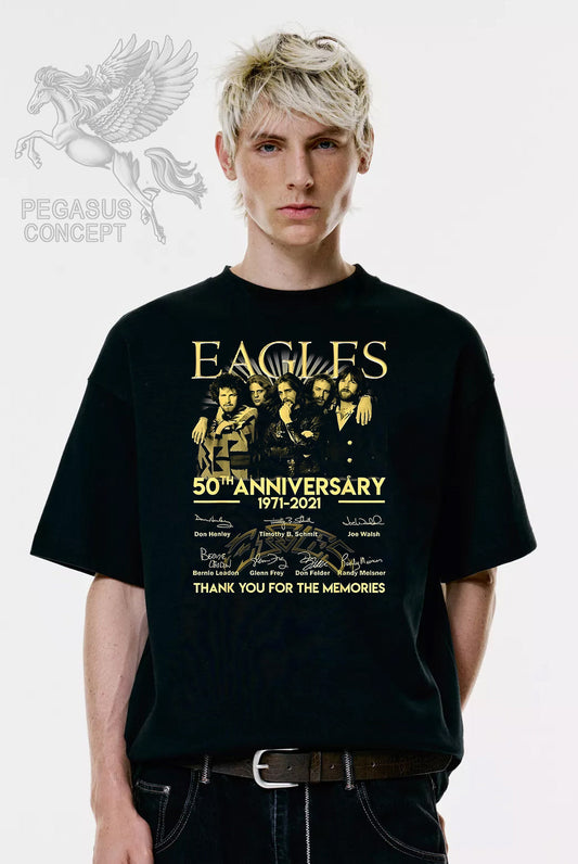 Μπλούζα μακό Premium ποιότητας σε χρώμα μαύρο με τύπωμα The Eagles