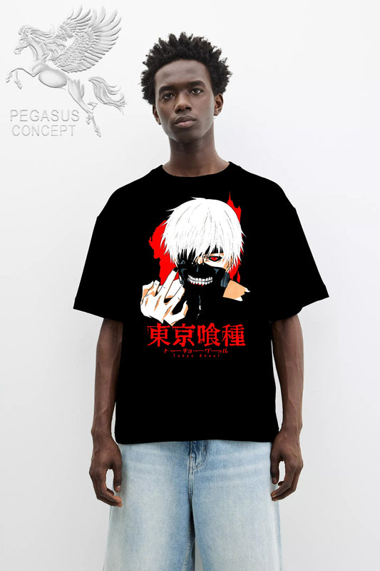 Μπλούζα μακό Premium ποιότητας σε χρώμα μαύρο με τύπωμα Tokyo Gaul