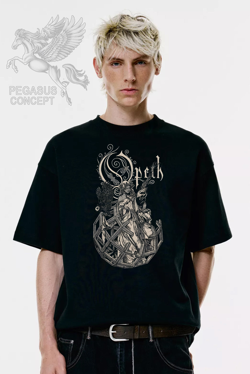 Μπλούζα μακό Premium ποιότητας σε χρώμα μαύρο με τύπωμα Opeth