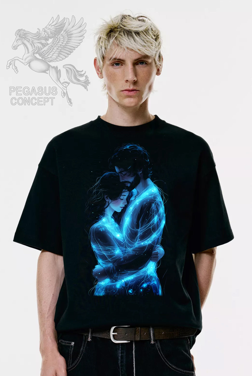 Μπλούζα μακό Premium ποιότητας σε χρώμα μαύρο με τύπωμα Dream neon Lovers