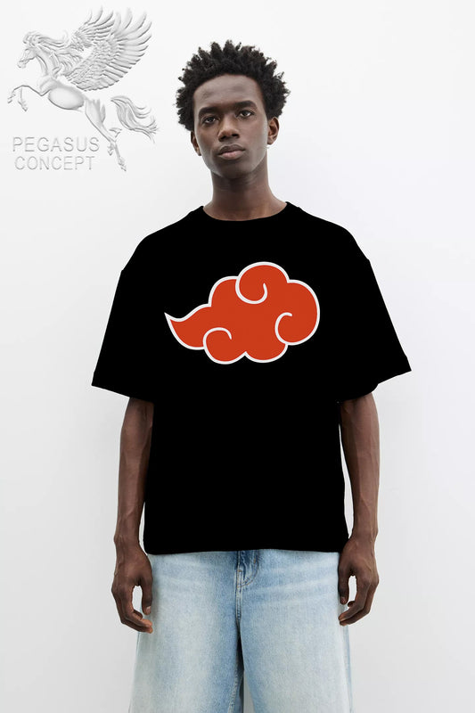 Μπλούζα μακό Premium ποιότητας σε χρώμα μαύρο με τύπωμα Naruto