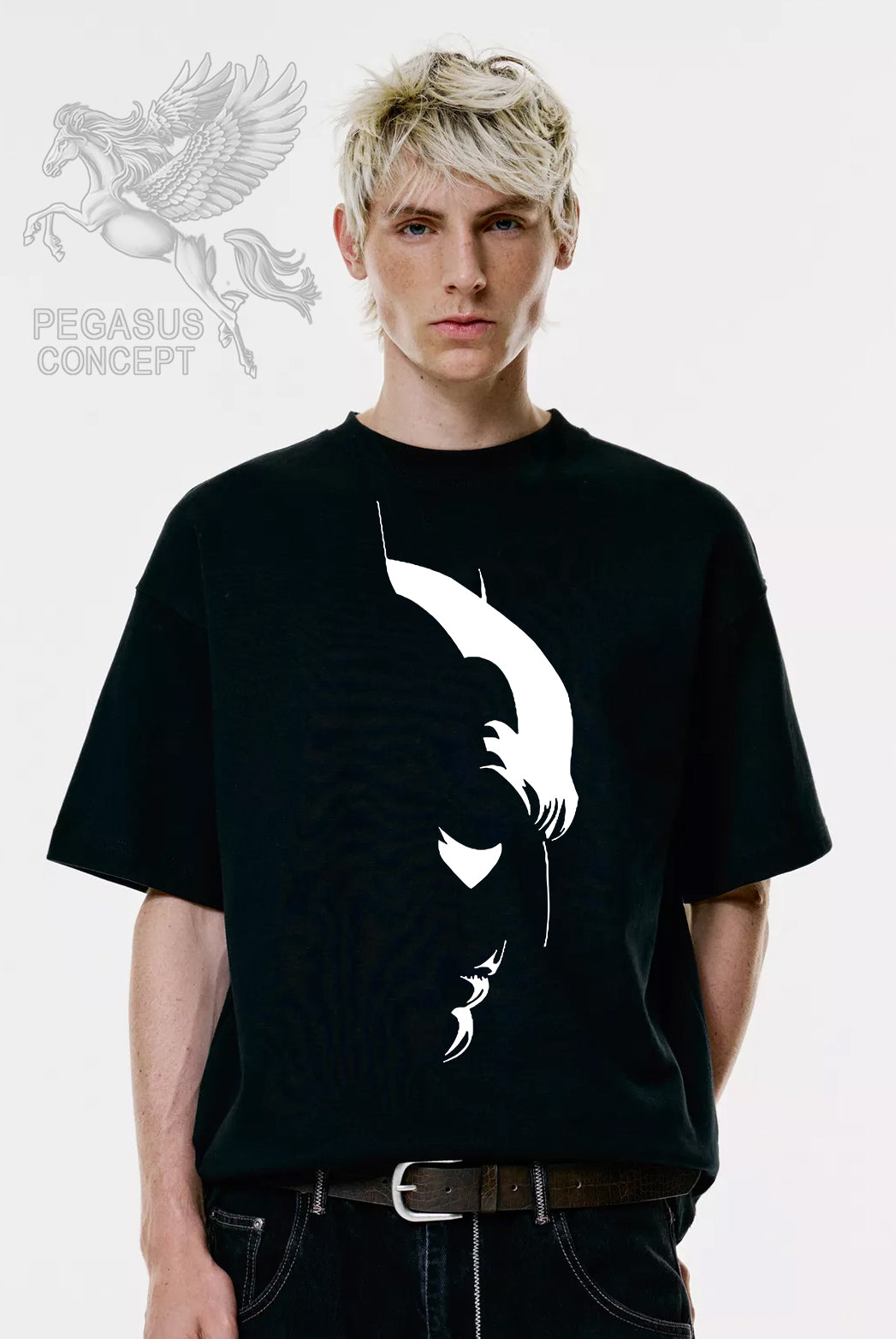 Μπλούζα μακό Premium ποιότητας σε χρώμα μαύρο με τύπωμα Batman