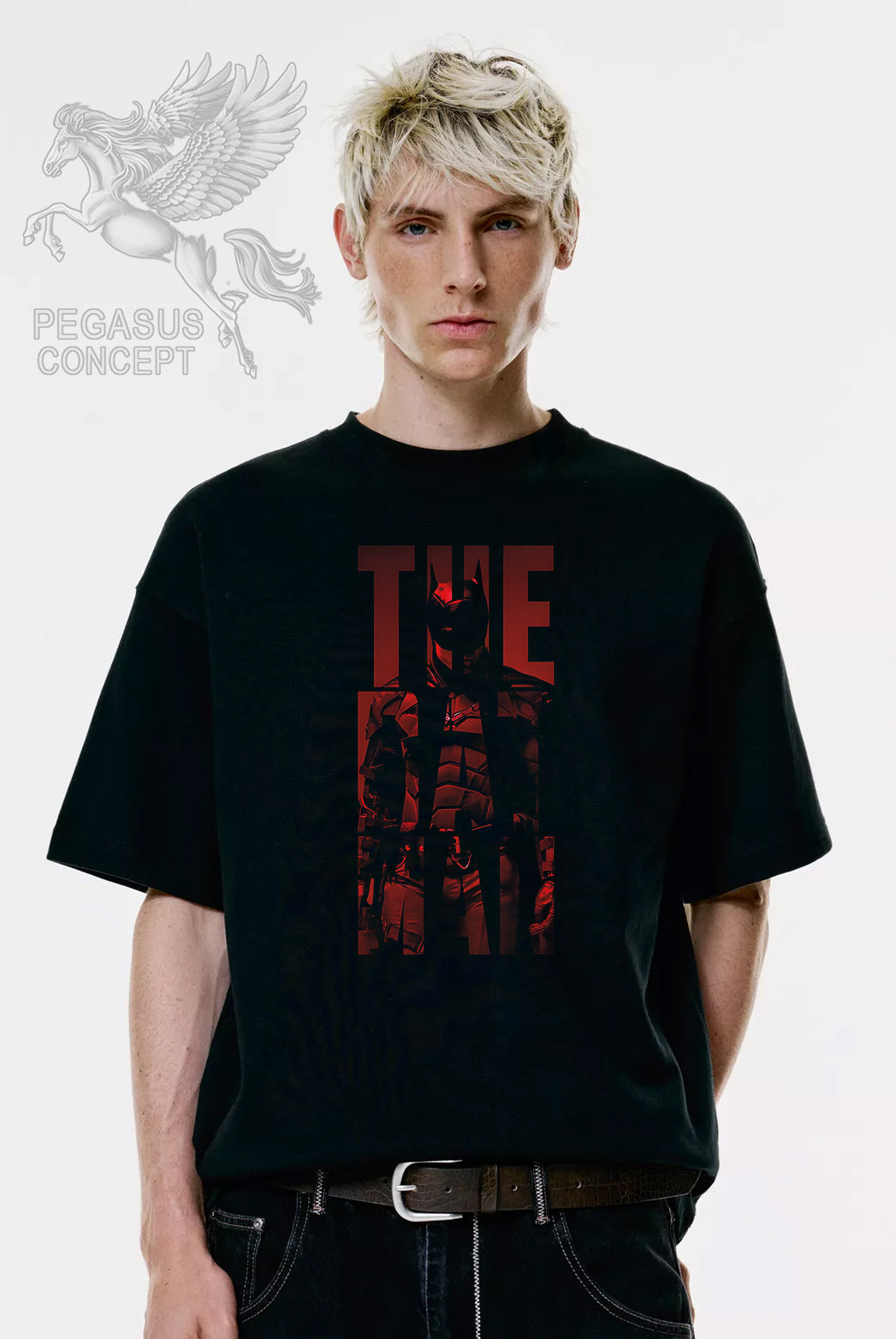 Μπλούζα μακό Premium ποιότητας σε χρώμα μαύρο με τύπωμα Batman