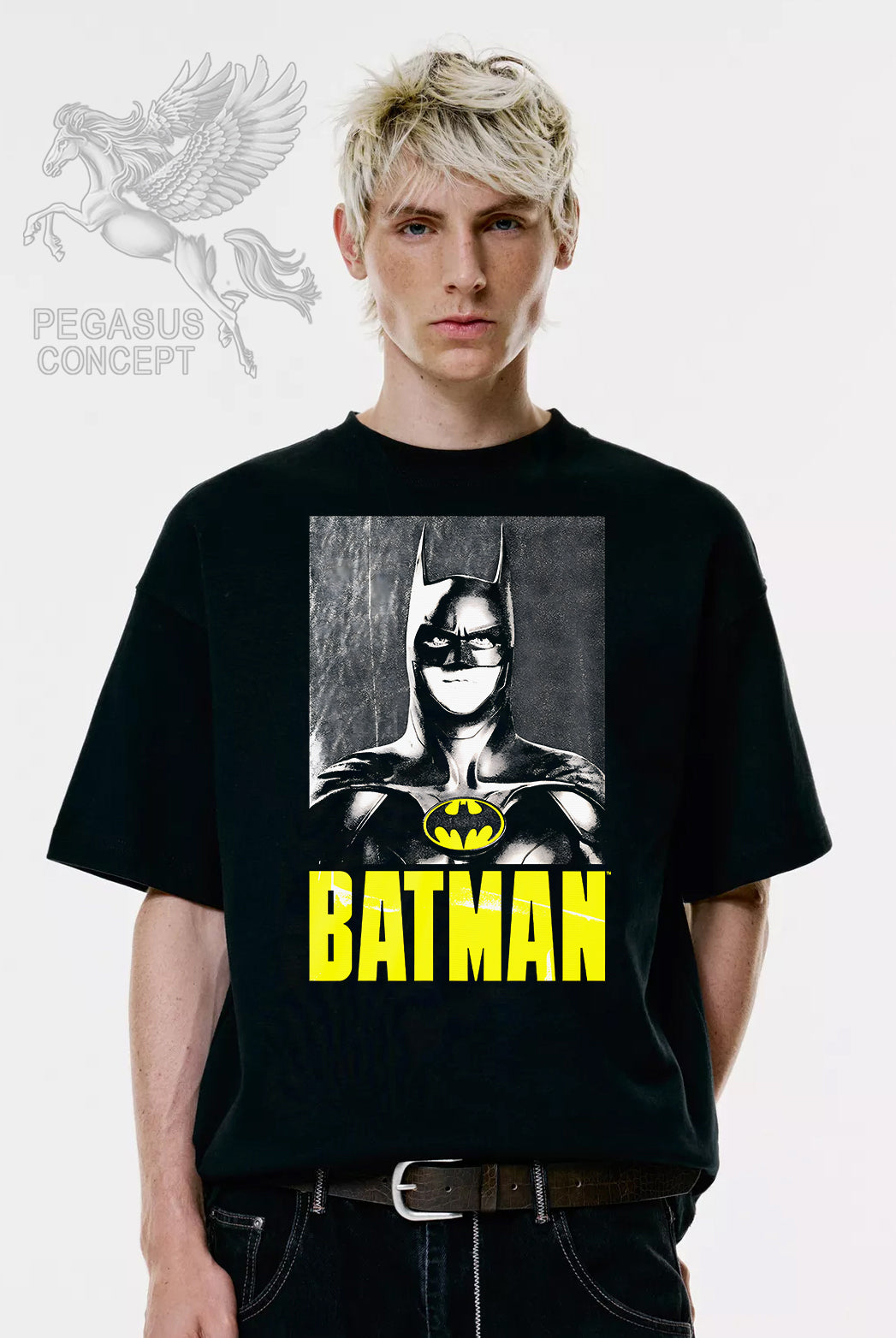Μπλούζα μακό Premium ποιότητας σε χρώμα μαύρο με τύπωμα Batman