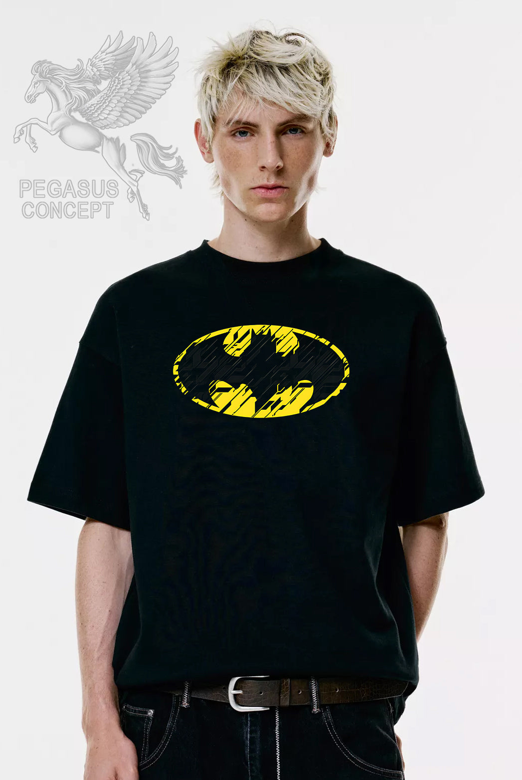 Μπλούζα μακό Premium ποιότητας σε χρώμα μαύρο με τύπωμα Batman