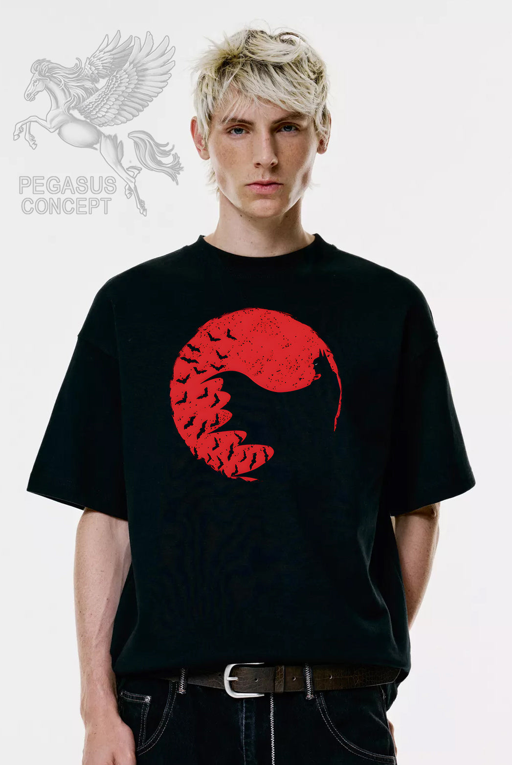 Μπλούζα μακό Premium ποιότητας σε χρώμα μαύρο με τύπωμα Batman