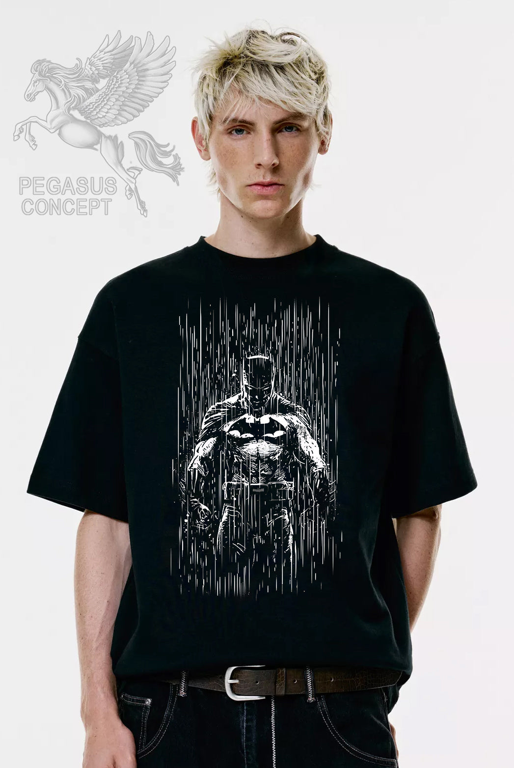 Μπλούζα μακό Premium ποιότητας σε χρώμα μαύρο με τύπωμα Batman