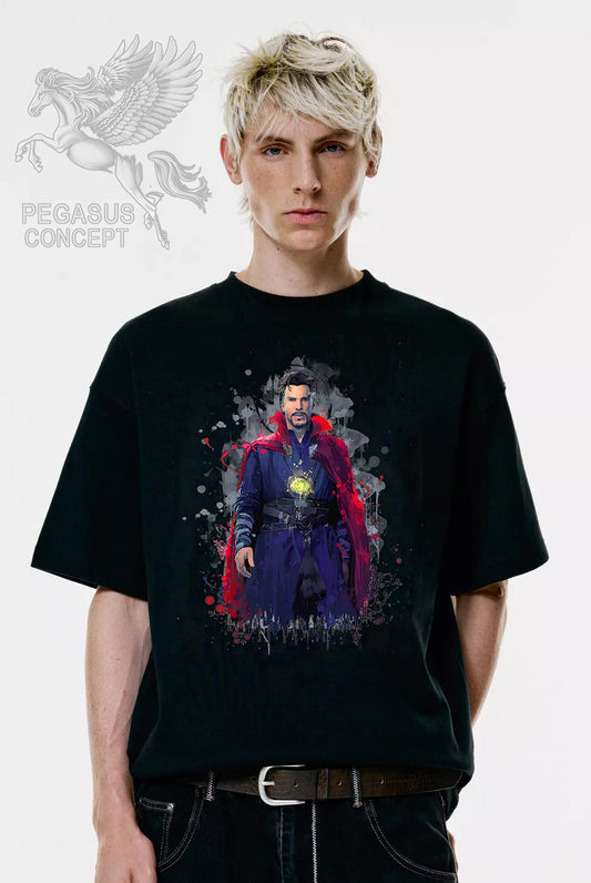 Μπλούζα μακό Premium ποιότητας σε χρώμα μαύρο με τύπωμα Dr.Strange