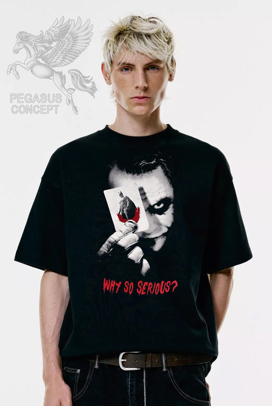 Μπλούζα μακό Premium ποιότητας σε χρώμα μαύρο με τύπωμα Joker
