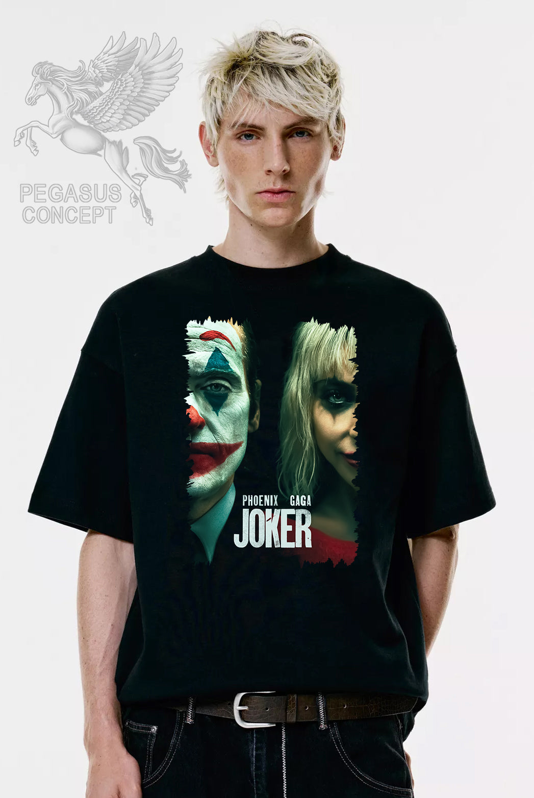 Μπλούζα μακό Premium ποιότητας σε χρώμα μαύρο με τύπωμα Punisher