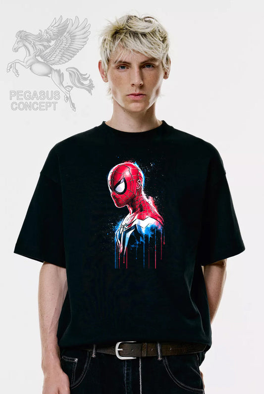 Μπλούζα μακό Premium ποιότητας σε χρώμα μαύρο με τύπωμα Spiderman
