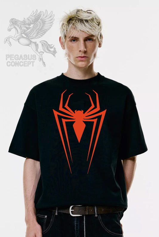 Μπλούζα μακό Premium ποιότητας σε χρώμα μαύρο με τύπωμα Spiderman