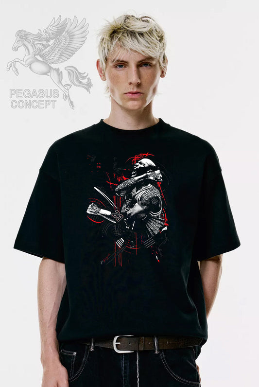 Μπλούζα μακό Premium ποιότητας σε χρώμα μαύρο με τύπωμα Michael Jordan