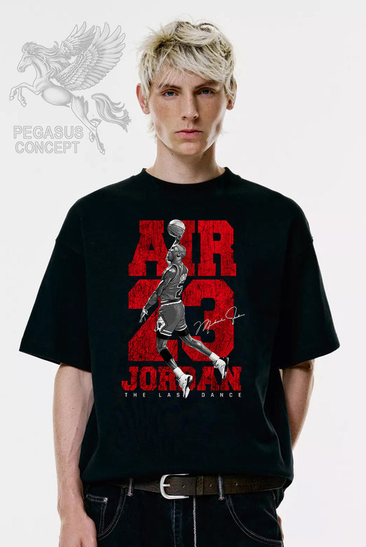 Μπλούζα μακό Premium ποιότητας σε χρώμα μαύρο με τύπωμα Michael Jordan