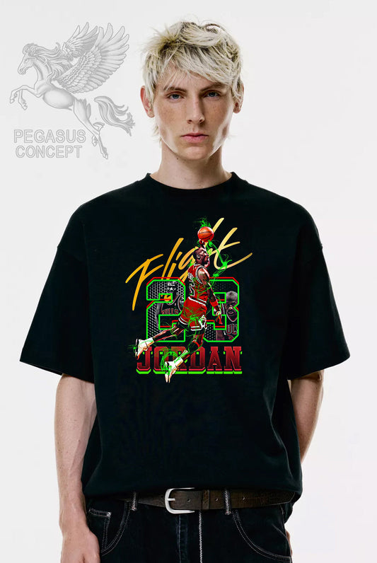 Μπλούζα μακό Premium ποιότητας σε χρώμα μαύρο με τύπωμα Michael Jordan