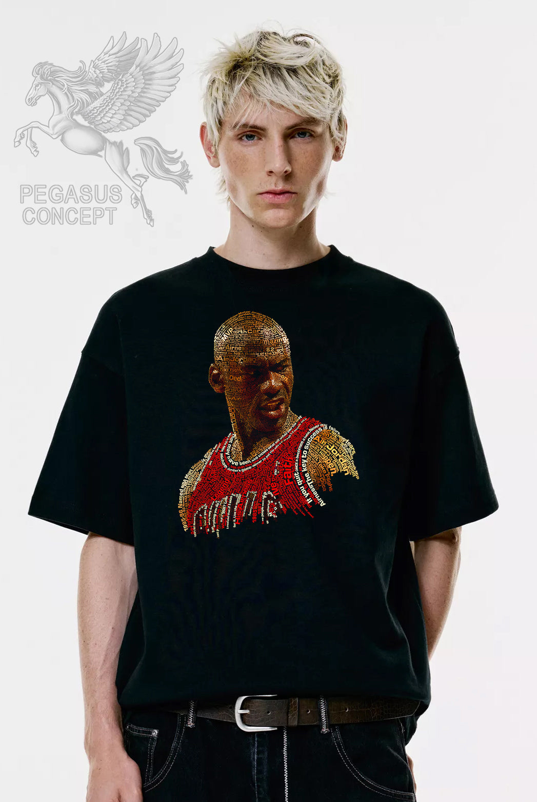 Μπλούζα μακό Premium ποιότητας σε χρώμα μαύρο με τύπωμα Michael Jordan