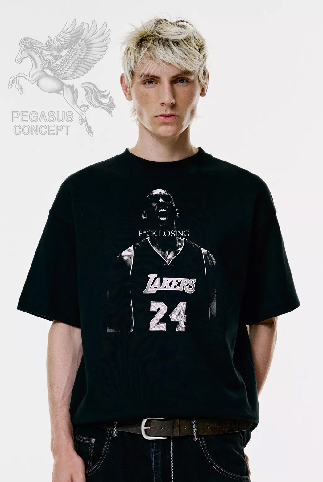 Μπλούζα μακό Premium ποιότητας σε χρώμα μαύρο με τύπωμα Kobe Bryant