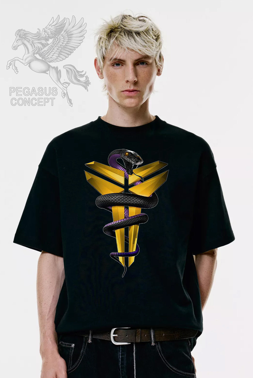 Μπλούζα μακό Premium ποιότητας σε χρώμα μαύρο με τύπωμα Kobe Bryant