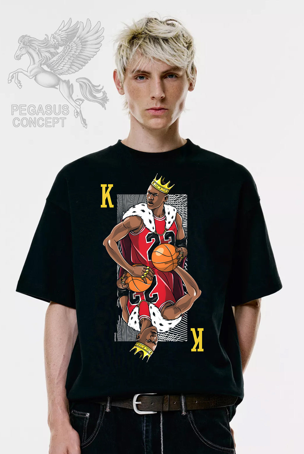 Μπλούζα μακό Premium ποιότητας σε χρώμα μαύρο με τύπωμα Michael Jackson