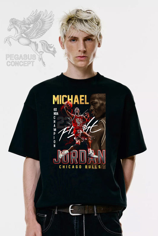 Μπλούζα μακό Premium ποιότητας σε χρώμα μαύρο με τύπωμα Michael Jackson