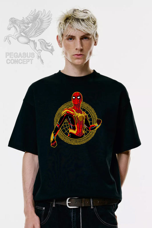 Μπλούζα μακό Premium ποιότητας σε χρώμα μαύρο με τύπωμα Spiderman