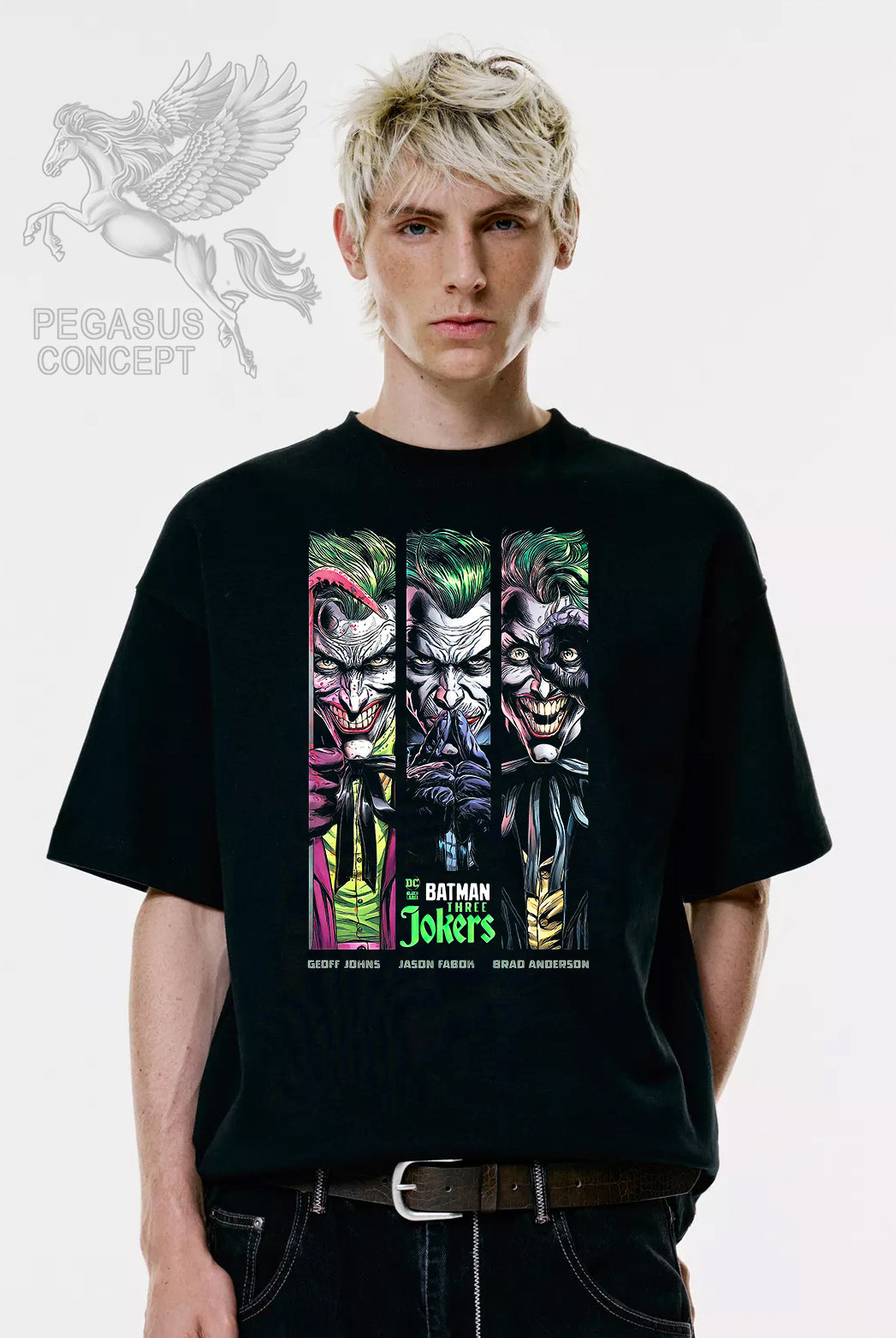 Μπλούζα μακό Premium ποιότητας σε χρώμα μαύρο με τύπωμα Joker