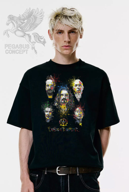 Μπλούζα μακό Premium ποιότητας σε χρώμα μαύρο με τύπωμα Dream Theater