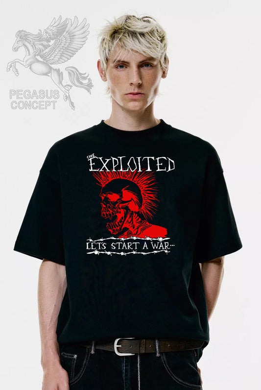 Μπλούζα μακό Premium ποιότητας σε χρώμα μαύρο με τύπωμα The Exploited