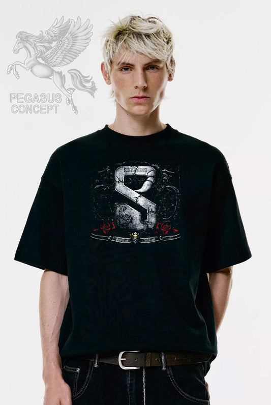 Μπλούζα μακό Premium ποιότητας σε χρώμα μαύρο με τύπωμα Scorpions